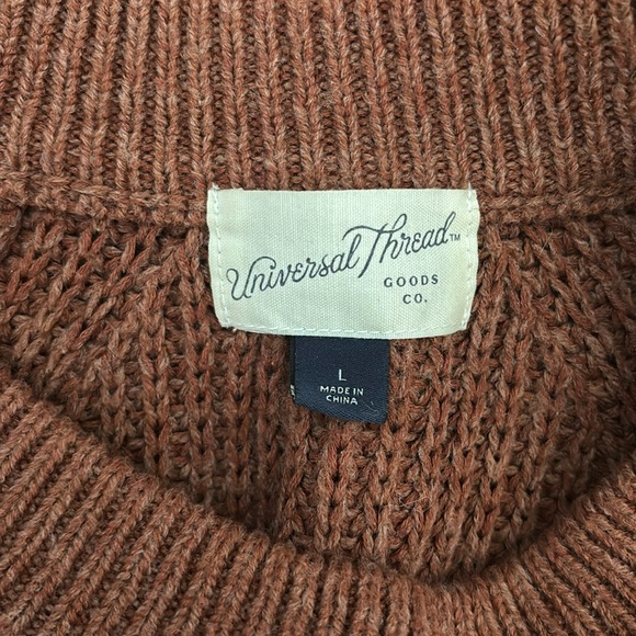 Universal Thread Burnt Orange Sweater Cozy Soft Size Large - Picture 5 of 5